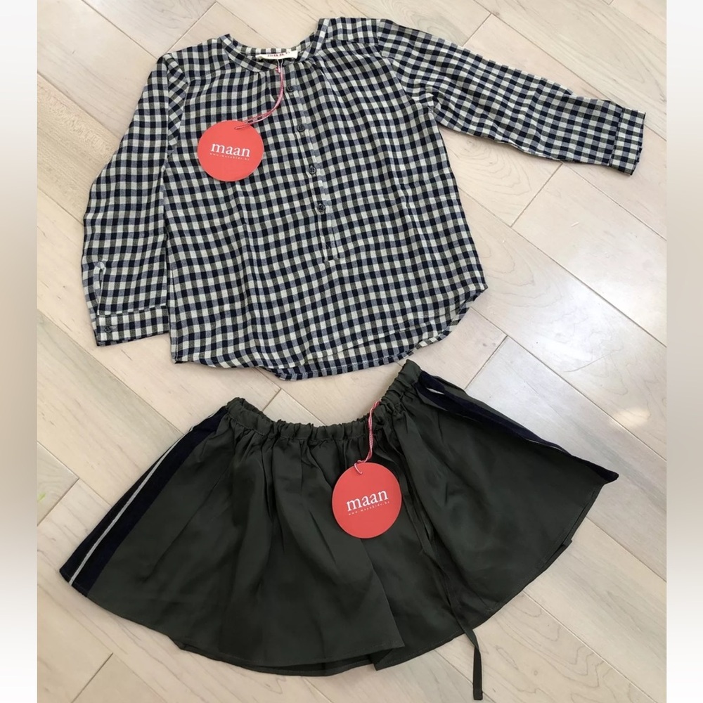Maan Belgium girls skirt set